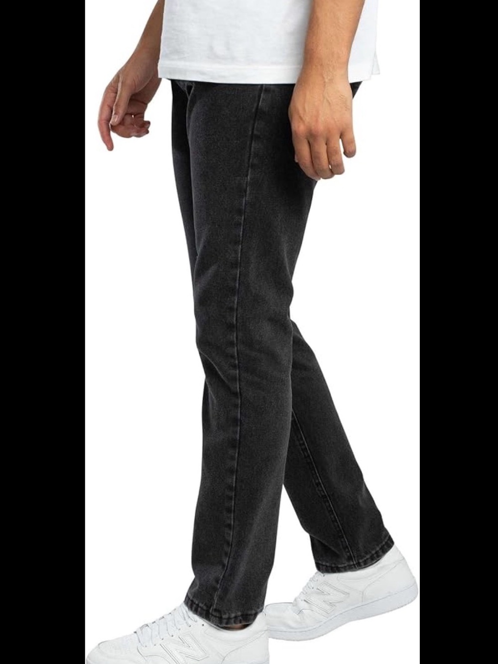Lois Men's Slim Straight Black Jeans
